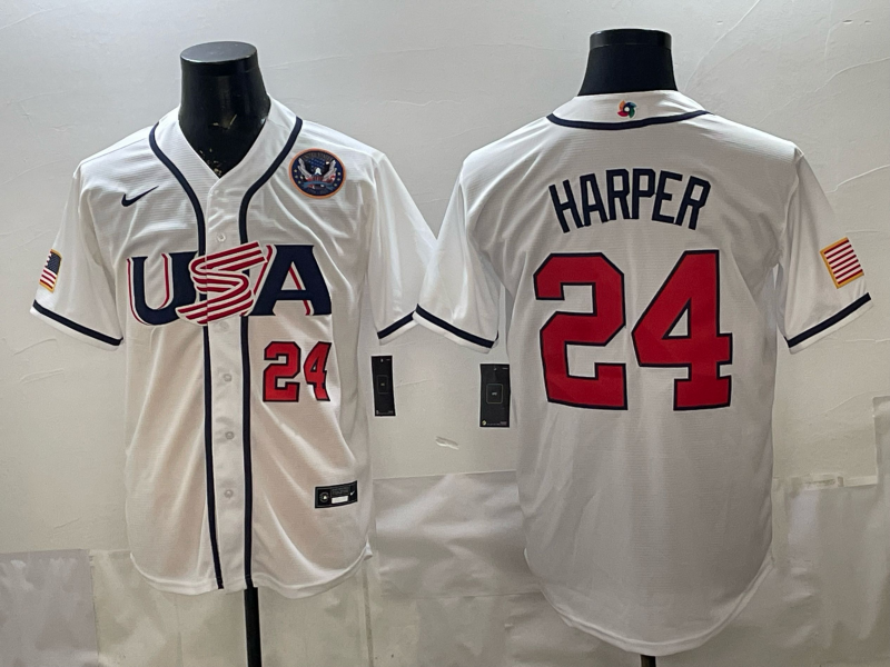 Men 2026 World cup white MLB Nike jersey 0058